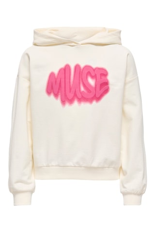 Sudadera de algodón orgánico - Blanco - Kids Only Girl