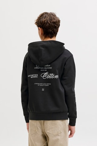 Sudadera de algodón orgánico - Negro - Jack & Jones