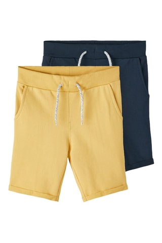 2 shorts - Azul marino y amarillo - Name It
