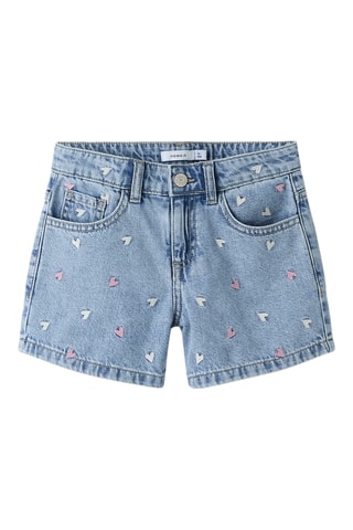 Short vaquero de algodón orgánico - Azul claro - Name It