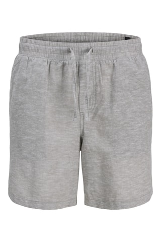 Bermudas de algodón orgánico y lino - Gris - Jack&Jones Junior