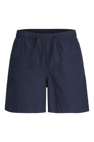 Bermudas de algodón orgánico y lino - Azul marino - Jack&Jones Junior