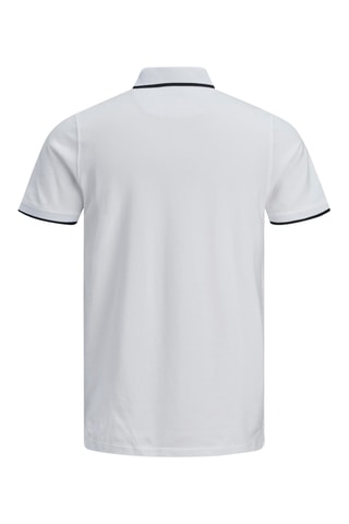 Polo regular fit de algodón orgánico -  Blanco