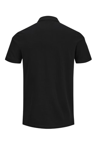 Polo regular fit de algodón orgánico -  Negro