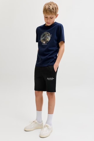 Bermudas regular fit de algodón orgánico - Jack & Jones -  Negro