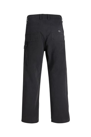 Pantalón wide leg de tiro alto de algodón orgánico - Jack & Jones -  Negro