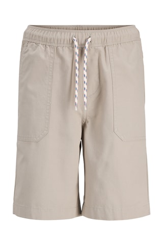 Bermudas regular fit de tiro alto de algodón orgánico - Jack & Jones -  Beige