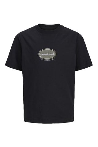Camiseta relaxed fit de algodón orgánico -  Negro