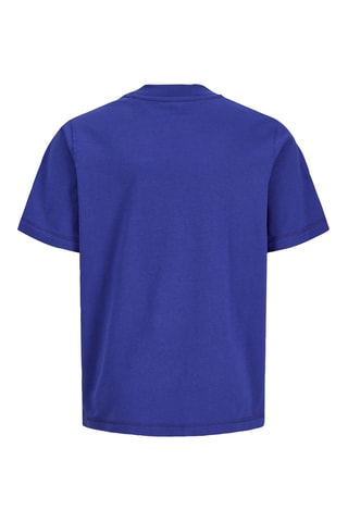 Camiseta relaxed fit de algodón orgánico -  Azul rey