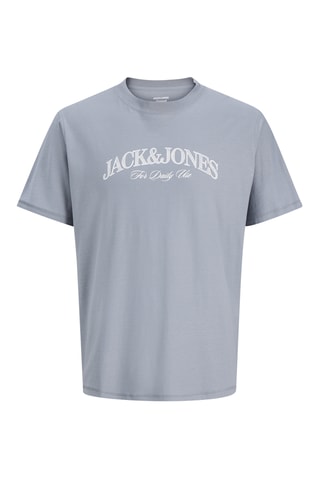 Camiseta regular fit de algodón orgánico -  Celeste