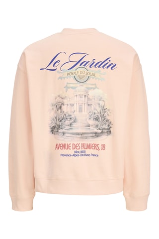 Sweat en coton biologique  - Jack&Jones -  Rose