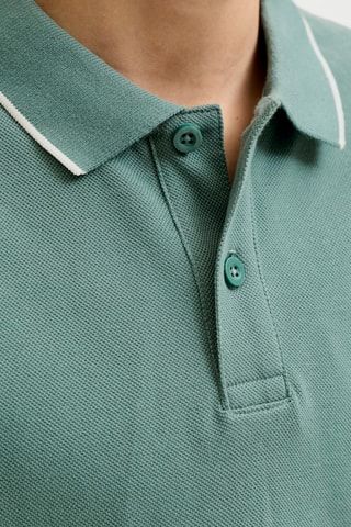 Polo regular fit de algodón orgánico -  Verde