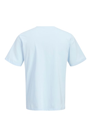 Camiseta regular fit de algodón orgánico -  Celeste