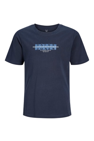 Camiseta regular fit de algodón orgánico -  Azul marino