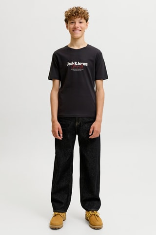 Camiseta regular fit de algodón orgánico - Jack & Jones -  Negro