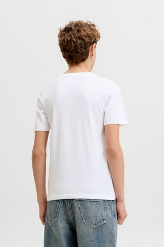 Camiseta regular fit de algodón orgánico - Jack & Jones -  Blanco