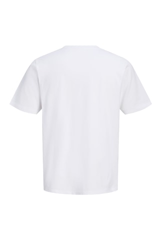 Camiseta regular fit de algodón orgánico - Jack & Jones -  Blanco