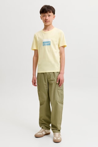Camiseta regular fit de algodón orgánico - Jack & Jones -  Amarillo