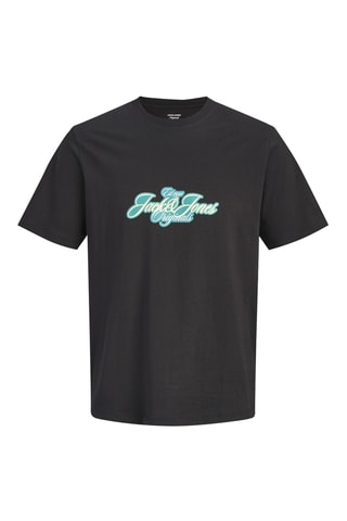 Camiseta regular fit de algodón orgánico -  Negro