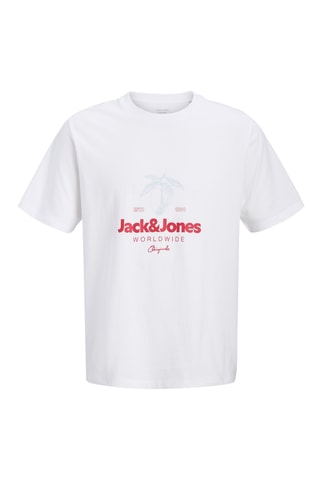 Camiseta regular fit de algodón orgánico -  Blanco