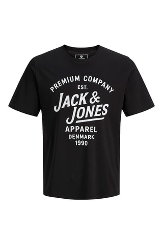 Camiseta regular fit de algodón orgánico -  Negro