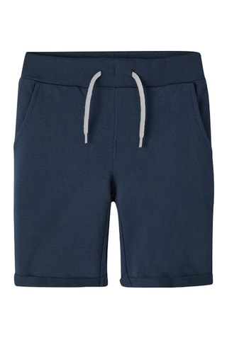 2 shorts regular fit -  Gris claro jaspeado y azul oscuro