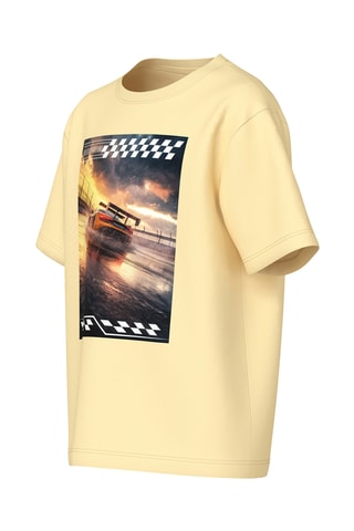 Camiseta regular fit -  Amarillo