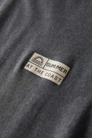 Camiseta regular fit de algodón orgánico -  Negro