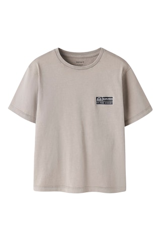 Camiseta regular fit de algodón orgánico -  Caqui