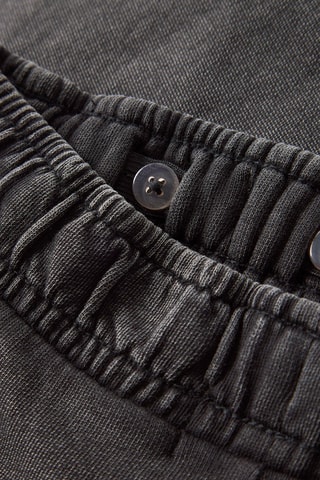 Short regular fit de algodón orgánico -  Negro