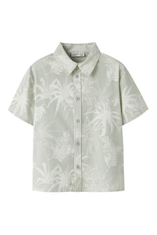 Camisa de algodón orgánico -  Verde agua