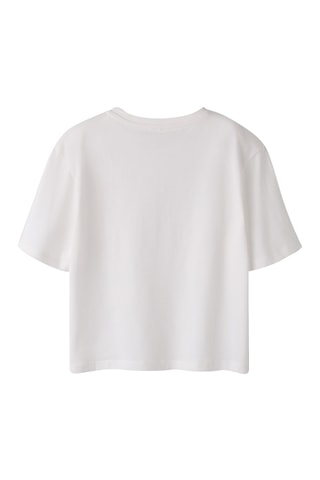 Camiseta regular fit de algodón orgánico -  Blanco