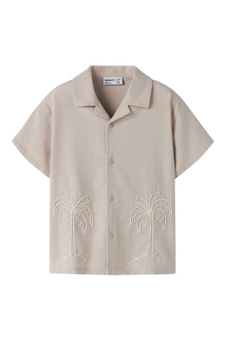 Camisa regular fit -  Gris claro