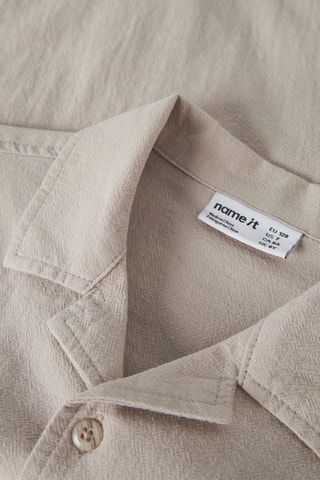 Camisa regular fit -  Gris claro