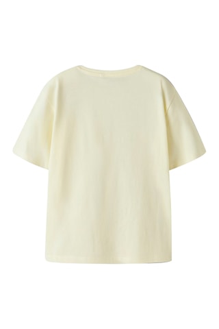 Camiseta regular fit de algodón orgánico - Name It -  Amarillo claro