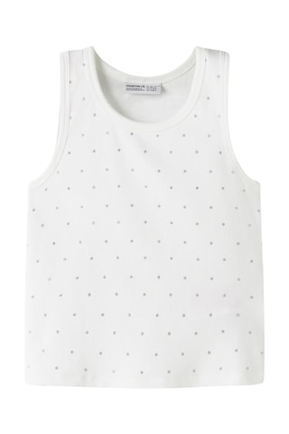 Camiseta de tirantes de algodón orgánico -  Blanco