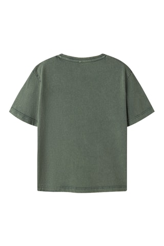 Camiseta regular fit de algodón orgánico -  Verde oscuro