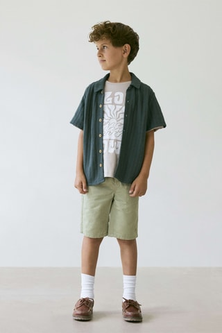 Camisa regular fit -  Verde