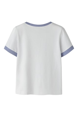 Camiseta regular fit de algodón orgánico -  Violeta