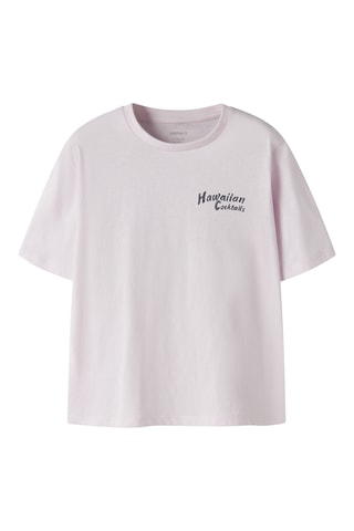Camiseta regular fit de algodón orgánico -  Rosa
