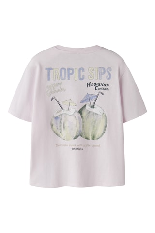 Camiseta regular fit de algodón orgánico -  Rosa