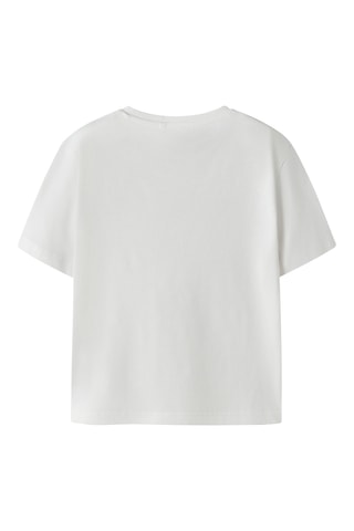 Camiseta regular fit de algodón orgánico -  Blanco