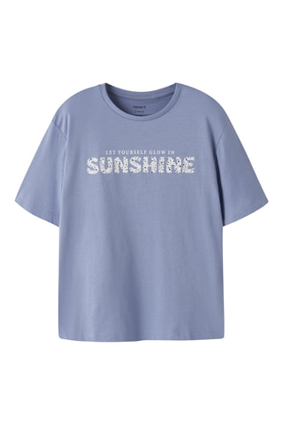 Camiseta regular fit de algodón orgánico -  Violeta