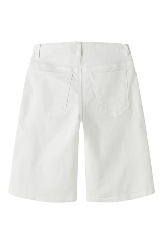 Short baggy de tiro alto -  Blanco
