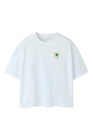 Camiseta relaxed fit -  Blanco