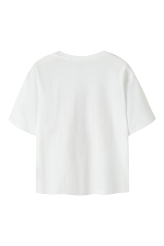 Camiseta regular fit de algodón orgánico -  Blanco