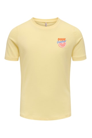 Camiseta regular fit de algodón orgánico -  Amarillo