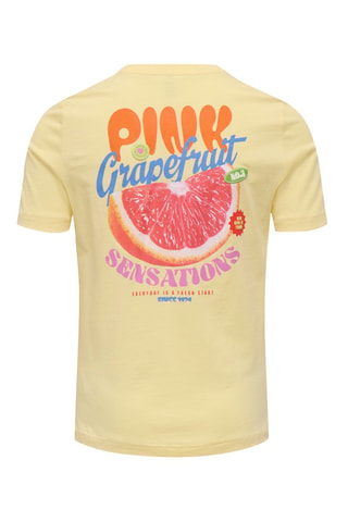 Camiseta regular fit de algodón orgánico -  Amarillo