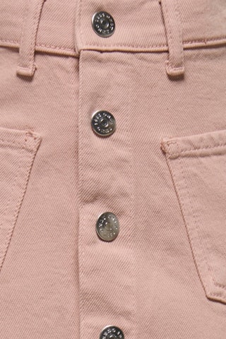 Falda vaquera recta -  Rosa