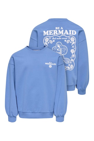 Sudadera de algodón orgánico -  Azul cobalto